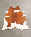 Brown and White X-Large Brazilian Cowhide Rug 6'5"H x 7'4"W #B2291 by Hudson Hides