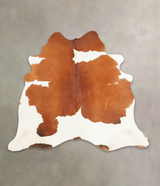 Brown and White X-Large Brazilian Cowhide Rug 6'5"H x 7'4"W #B2291 by Hudson Hides