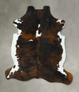 Tricolor X-Large European Cowhide Rug 7'2"H x 6'4"W #B22910 by Hudson Hides