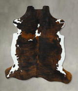 Tricolor X-Large European Cowhide Rug 7'2"H x 6'4"W #B22910 by Hudson Hides