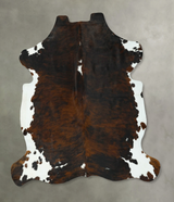 Tricolor XX-Large European Cowhide Rug 7'5"H x 6'9"W #B22915 by Hudson Hides