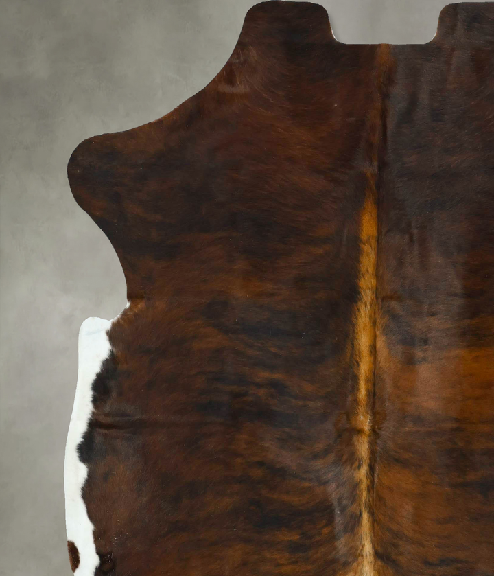 Dark Brindle X-Large European Cowhide Rug 6'11"H x 6'5"W #B22918 by Hudson Hides