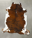 Tricolor X-Large European Cowhide Rug 7'2"H x 7'0"W #B22922 by Hudson Hides