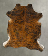 Dark Brindle XX-Large European Cowhide Rug 7'8"H x 6'8"W #B22926 by Hudson Hides