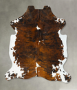 Tricolor X-Large European Cowhide Rug 7'2"H x 6'2"W #B22928 by Hudson Hides