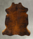 Dark Brindle XX-Large European Cowhide Rug 7'1"H x 7'2"W #B22929 by Hudson Hides