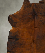 Dark Brindle XX-Large European Cowhide Rug 7'1"H x 7'2"W #B22929 by Hudson Hides