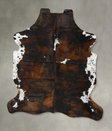 Tricolor X-Large European Cowhide Rug 7'2"H x 6'0"W #B22931 by Hudson Hides