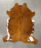 Medium Brindle X-Large European Cowhide Rug 7'4
