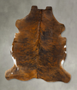 Dark Brindle X-Large European Cowhide Rug 7'4"H x 6'6"W #B22935 by Hudson Hides