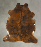 Dark Brindle X-Large European Cowhide Rug 7'4"H x 6'6"W #B22935 by Hudson Hides