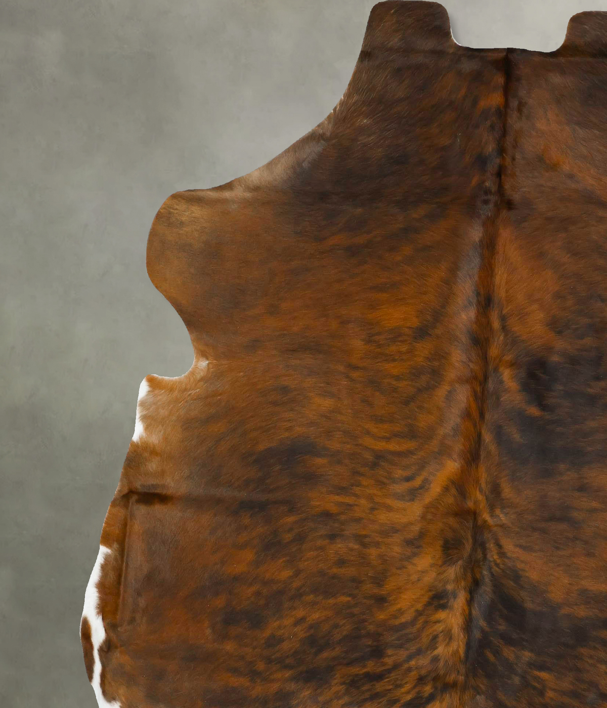 Dark Brindle X-Large European Cowhide Rug 7'4"H x 6'6"W #B22935 by Hudson Hides