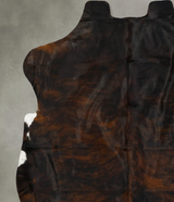 Dark Brindle X-Large European Cowhide Rug 7'2"H x 7'0"W #B22938 by Hudson Hides