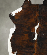 Tricolor X-Large European Cowhide Rug 7'3"H x 6'5"W #B22954 by Hudson Hides