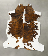 Tricolor X-Large European Cowhide Rug 7'4"H x 6'6"W #B22962 by Hudson Hides