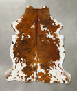 Tricolor X-Large European Cowhide Rug 7'1"H x 6'6"W #B22963 by Hudson Hides