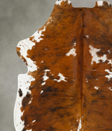 Tricolor X-Large European Cowhide Rug 7'1"H x 6'6"W #B22963 by Hudson Hides