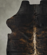 Dark Brindle X-Large European Cowhide Rug 7'3"H x 6'8"W #B22964 by Hudson Hides