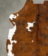 Tricolor X-Large European Cowhide Rug 7'4"H x 6'4"W #B22966 by Hudson Hides