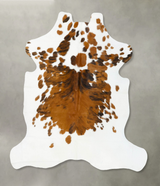 Tricolor X-Large European Cowhide Rug 6'8"H x 6'1"W #B22967 by Hudson Hides