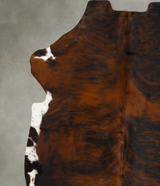 Tricolor X-Large European Cowhide Rug 7'5"H x 6'6"W #B22980 by Hudson Hides