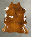 Tricolor X-Large European Cowhide Rug 7'4"H x 6'7"W #B22983 by Hudson Hides