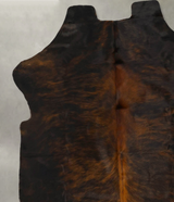 Dark Brindle X-Large European Cowhide Rug 6'11"H x 6'4"W #B22984 by Hudson Hides