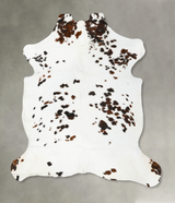 Tricolor X-Large European Cowhide Rug 7'4"H x 6'9"W #B22985 by Hudson Hides