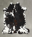 Tricolor X-Large European Cowhide Rug 7'2"H x 6'7"W #B22987 by Hudson Hides