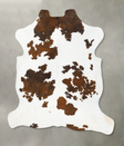 Tricolor X-Large European Cowhide Rug 7'3"H x 6'8"W #B22988 by Hudson Hides