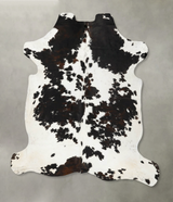 Tricolor X-Large European Cowhide Rug 7'5"H x 6'8"W #B22993 by Hudson Hides