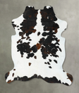 Tricolor X-Large European Cowhide Rug 7'4"H x 6'6"W #B22994 by Hudson Hides