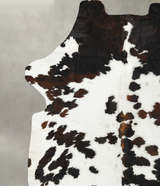 Tricolor X-Large European Cowhide Rug 7'3"H x 6'2"W #B22999 by Hudson Hides