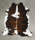 Tricolor XX-Large European Cowhide Rug 7'4"H x 6'11"W #B23000 by Hudson Hides