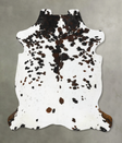 Tricolor X-Large European Cowhide Rug 7'2"H x 6'5"W #B23004 by Hudson Hides