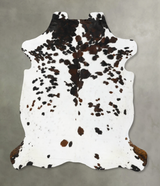 Tricolor X-Large European Cowhide Rug 7'2"H x 6'5"W #B23004 by Hudson Hides