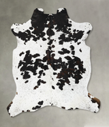 Tricolor X-Large European Cowhide Rug 7'3"H x 6'9"W #B23015 by Hudson Hides