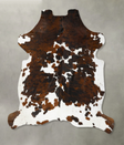 Tricolor XX-Large European Cowhide Rug 7'7"H x 7'1"W #B23016 by Hudson Hides