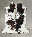 Tricolor X-Large European Cowhide Rug 6'11"H x 6'9"W #B23018 by Hudson Hides