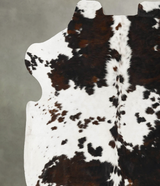Tricolor X-Large European Cowhide Rug 6'11"H x 6'9"W #B23018 by Hudson Hides