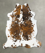 Tricolor X-Large European Cowhide Rug 7'3"H x 6'9"W #B23024 by Hudson Hides