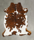 Tricolor X-Large European Cowhide Rug 7'4"H x 6'9"W #B23025 by Hudson Hides