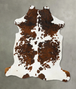 Tricolor X-Large European Cowhide Rug 7'3"H x 6'9"W #B23026 by Hudson Hides