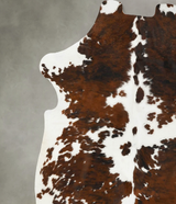 Tricolor X-Large European Cowhide Rug 7'3"H x 6'9"W #B23026 by Hudson Hides