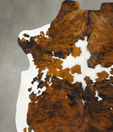 Tricolor X-Large European Cowhide Rug 7'3"H x 6'4"W #B23027 by Hudson Hides
