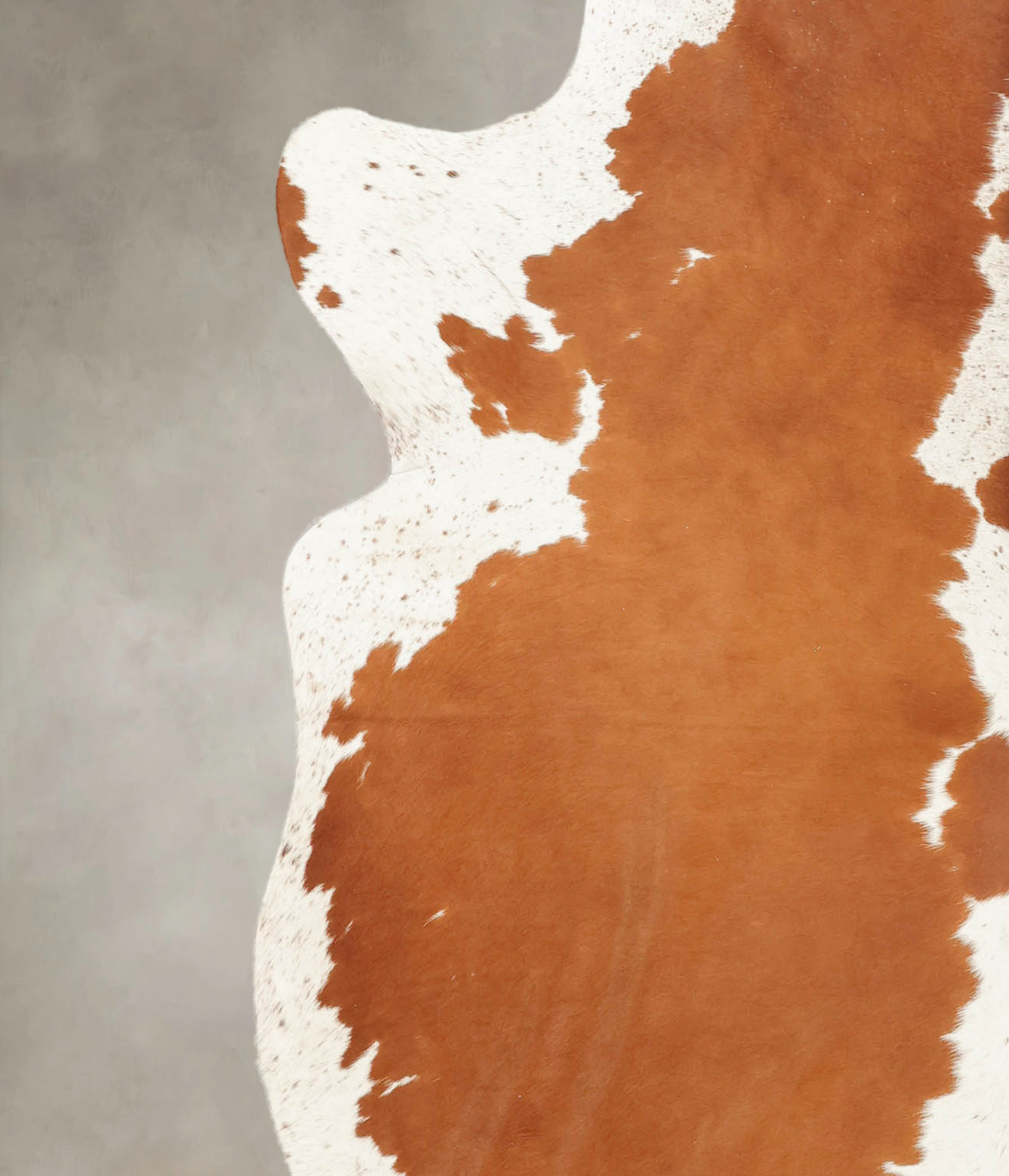 Brown and White Cowhide Rug #B2304
