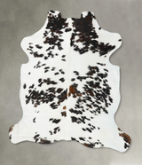 Tricolor X-Large European Cowhide Rug 7'3"H x 6'5"W #B23042 by Hudson Hides