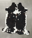 Tricolor X-Large European Cowhide Rug 7'4"H x 6'8"W #B23046 by Hudson Hides