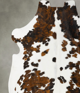 Tricolor XX-Large European Cowhide Rug 7'5"H x 6'11"W #B23059 by Hudson Hides
