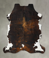 Tricolor XX-Large European Cowhide Rug 7'8"H x 6'11"W #B23061 by Hudson Hides